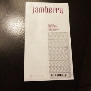 White Chevron on clear jamberry wraps